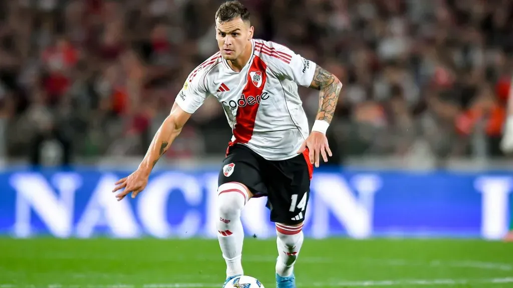 Leandro González em jogo do River Plate. Marcelo Endelli/Getty Images