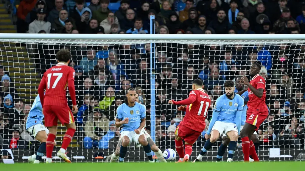 Mohamed Salah em jogo contra o Manchester City (Photo by Shaun Botterill/Getty Images)