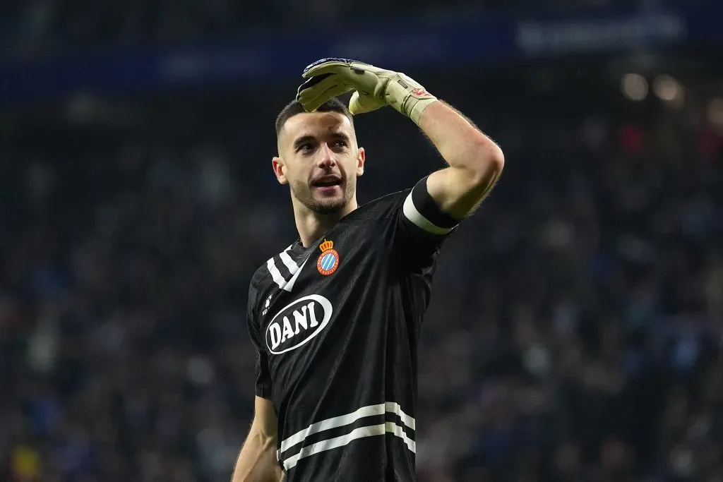 Joan García em campo pelo Espanyol (Alex Caparros/Getty Images)