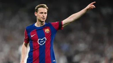 Frenkie De Jong em jogo do Barcelona. Foto: David Ramos/Getty Images