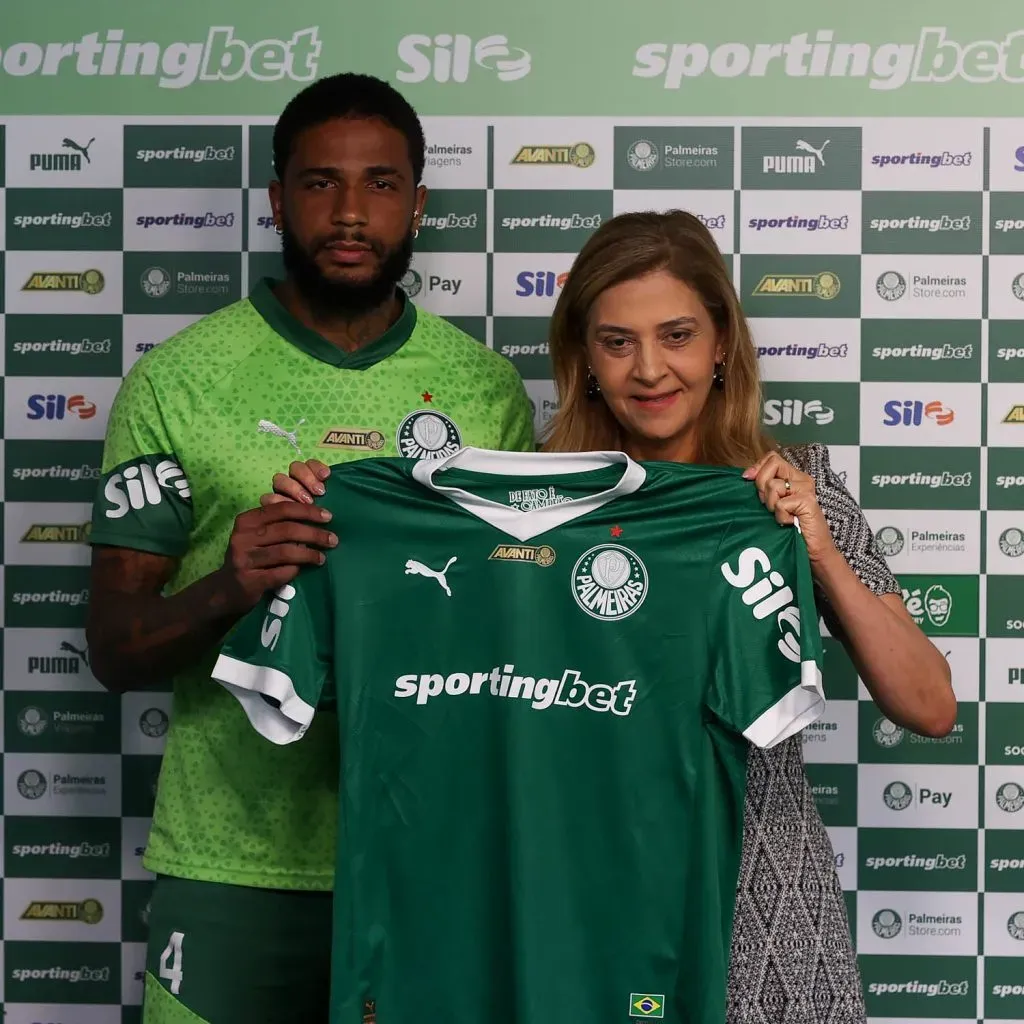 Zagueiro Micael, novo reforço do Palmeiras. Segundo o UOL, ele já impressionou a comissão e Núcleo de Performance do clube por sua força física. Foto: Cesar Greco/Palmeiras