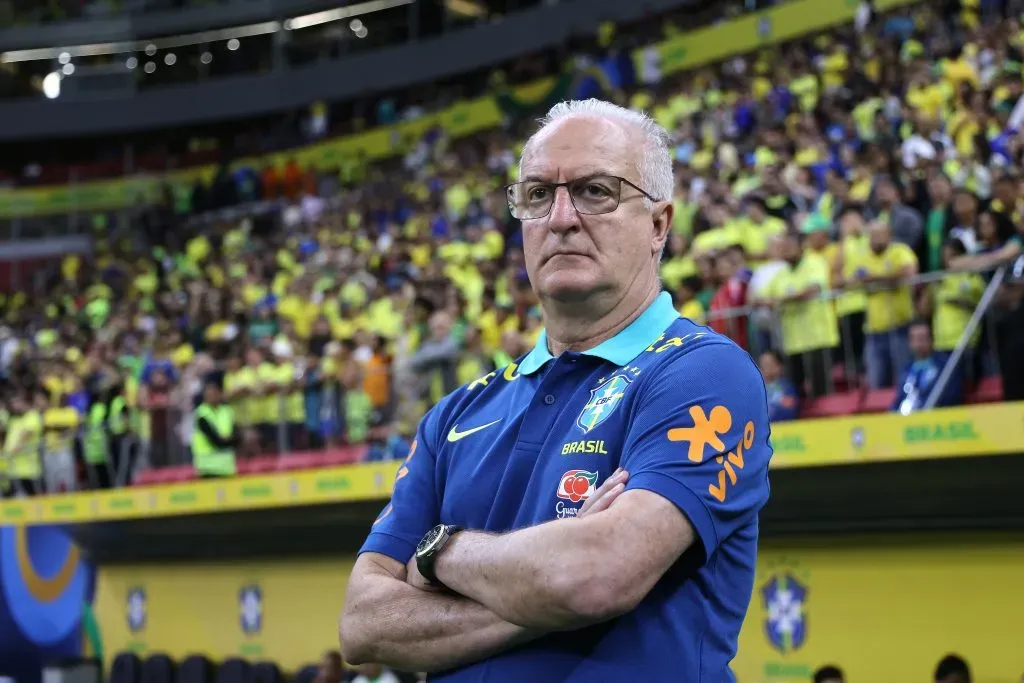 Dorival Junior, treinador da Seleção Brasileira, convoca a pré-lista com 52 nomes. Na próxima semana, ele vai anunciar os 23 convocados (Photo by Wagner Meier/Getty Images)
