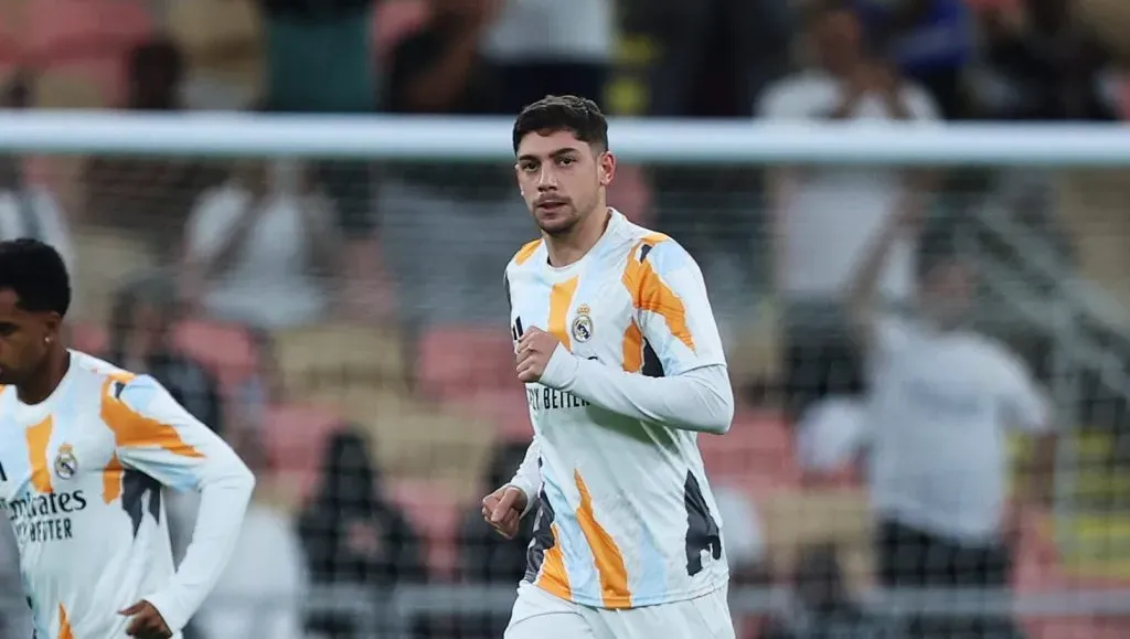 Valverde durante o aquecimento (Yasser Bakhsh/Getty Images)