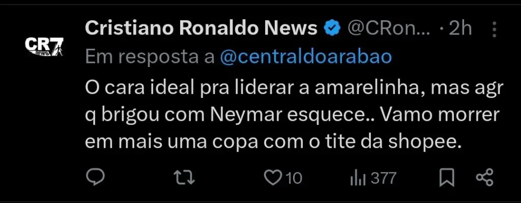 Repercussão via X