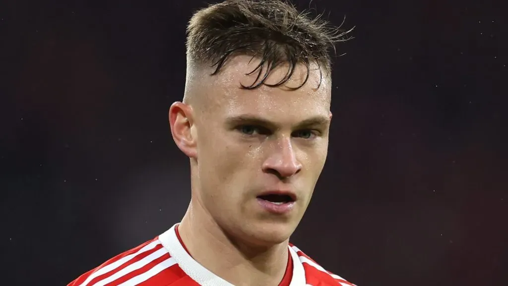 Kimmich atuando pelo Bayern (Photo by Alex Grimm/Getty Images)