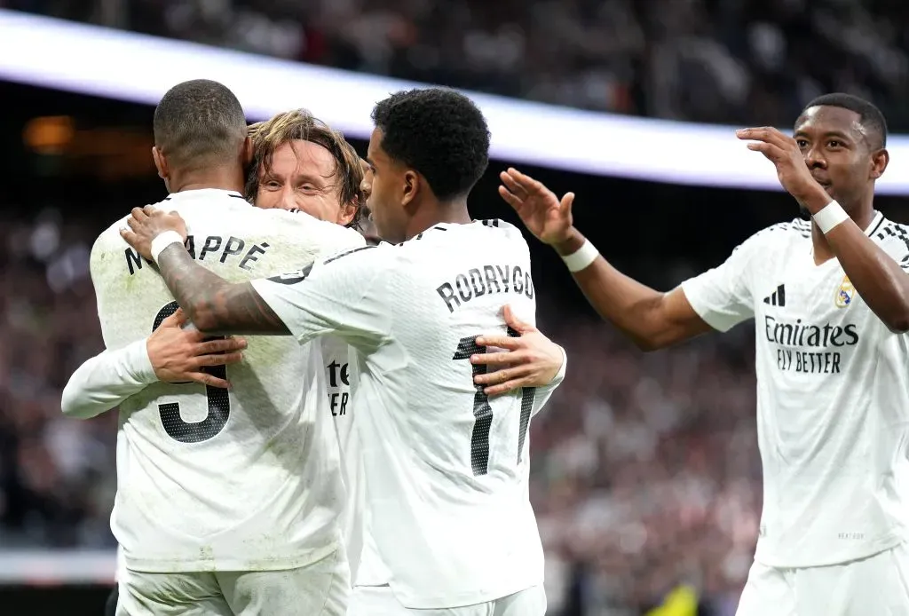 Jogadores do Real Madrid em campo (Photo by Angel Martinez/Getty Images)