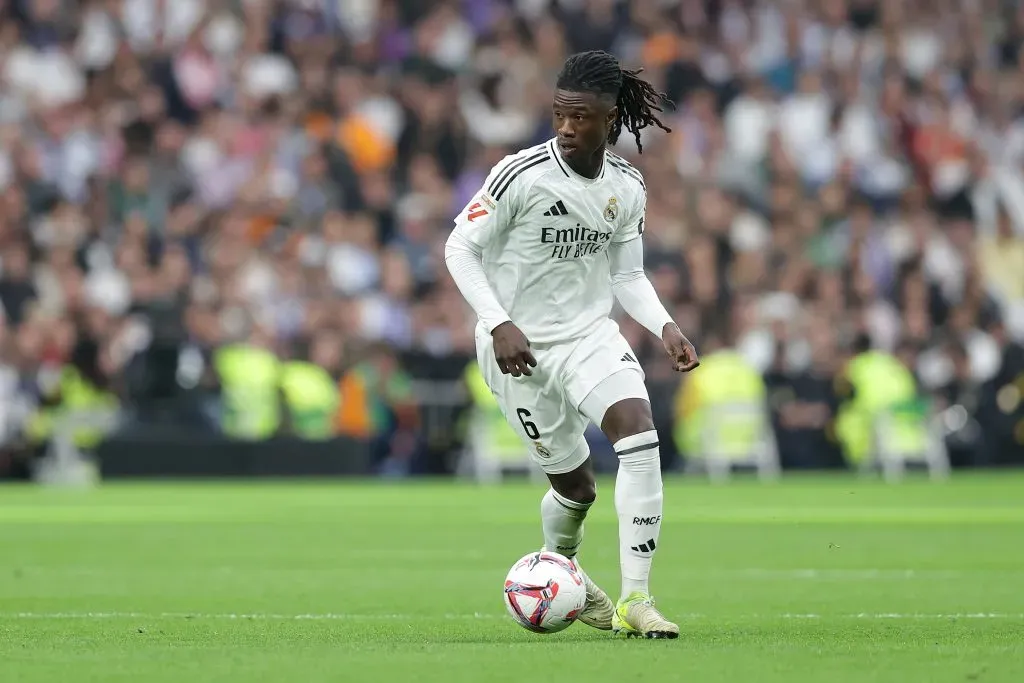 Camavinga em campo pelo Real Madrid (Gonzalo Arroyo Moreno/Getty Images)