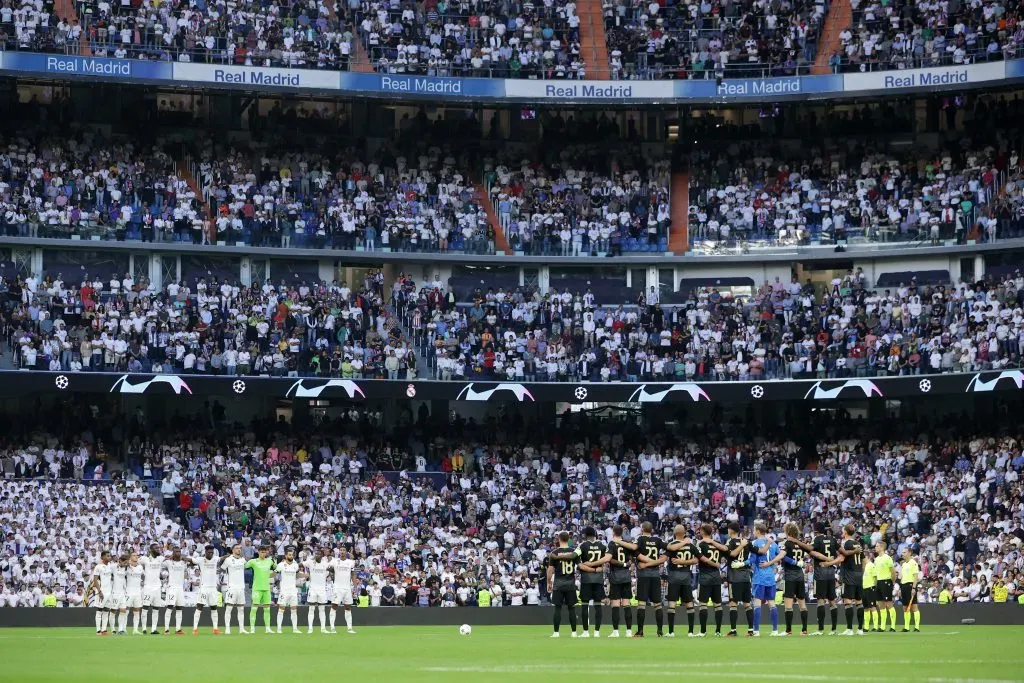Estádio Santiago Bernabéu em dia de Champions League. Foto: Gonzalo Arroyo Moreno/Getty Images