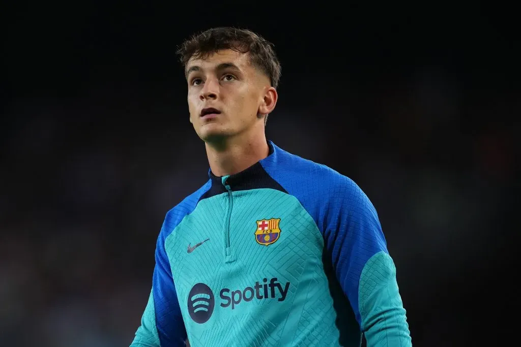 Marc Casadó pelo Barcelona. (Photo by Alex Caparros/Getty Images)