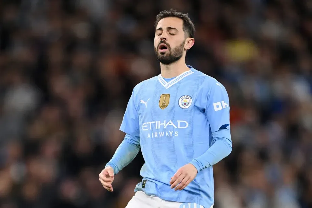 Bernardo Silva pelo Manchester City durante partida válida pela Premier League, primeira divisão da Inglaterra. (Photo by Stu Forster/Getty Images)