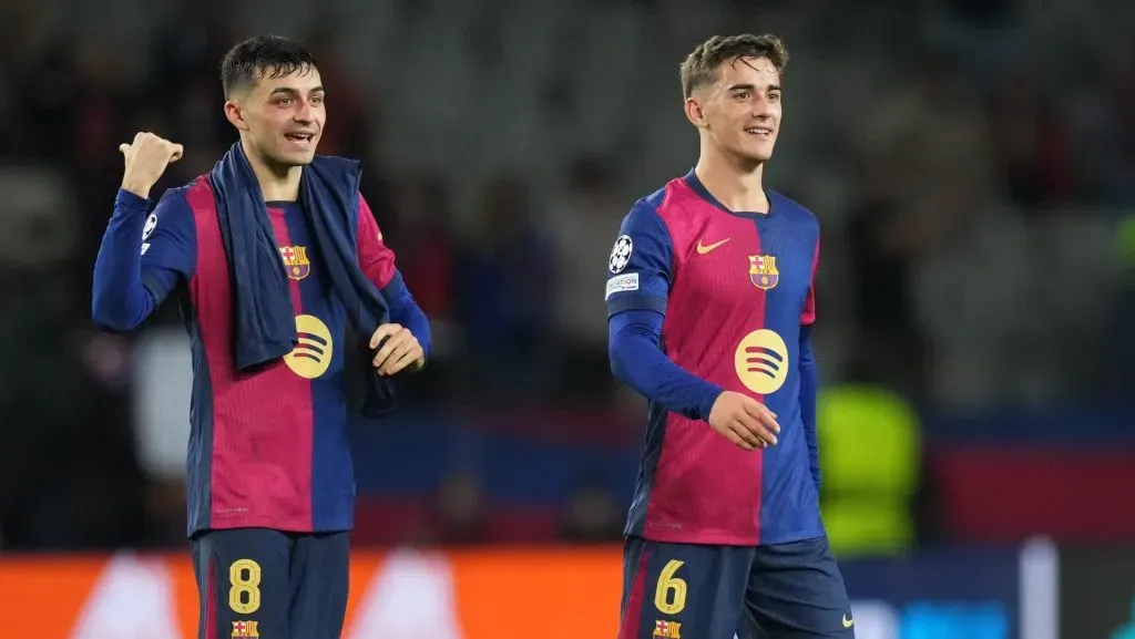 Pedri e Gavi pelo Barcelona
