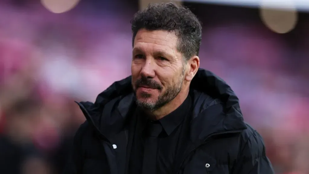 Diego Simeone, técnico do Atlético de Madrid. Foto: Florencia Tan Jun/Getty Images