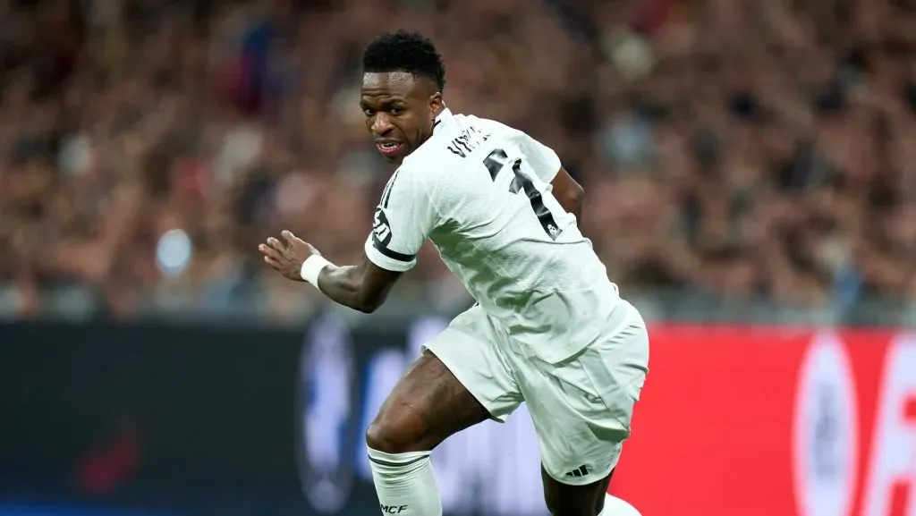 Vini Jr deve renovar contrato com o Real Madrid. Foto: Angel Martinez/Getty Images