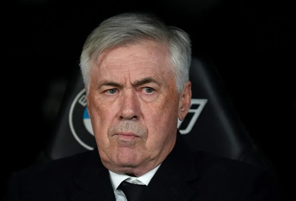 Ancelotti foi questionado sobre o tema (Photo by Angel Martinez/Getty Images)
