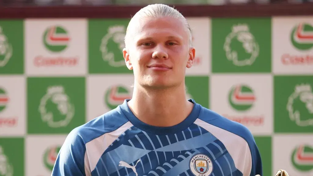 Haaland, jogador do Manchester City (Photo by Alex Pantling/Getty Images)