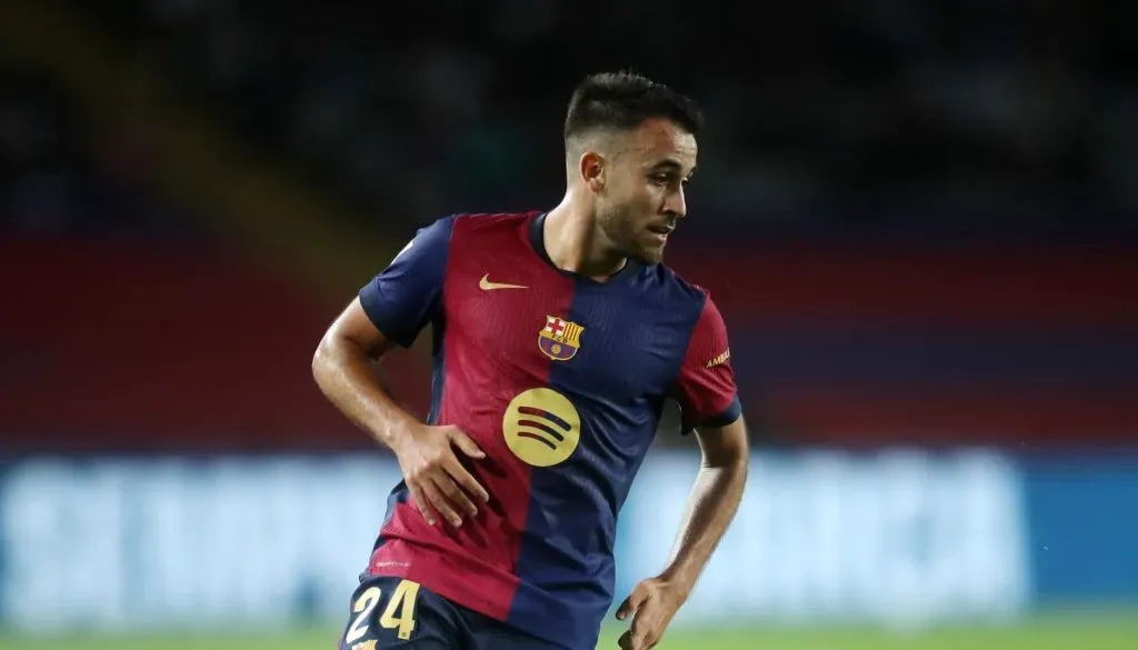 Eric García em campo pelo Barcelona (Linnea Rheborg/Getty Images)