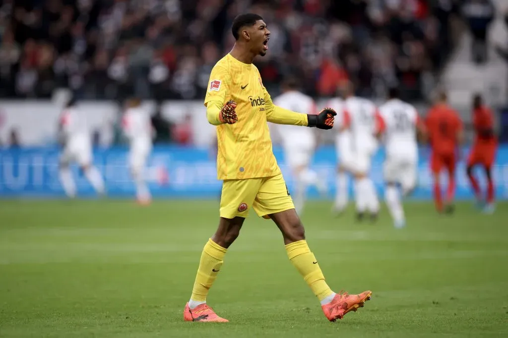 Kauã Santos em ação no Frankfurt. Foto: Alex Grimm/Getty Images