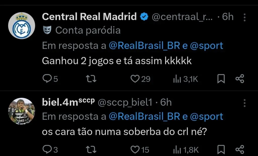 Repercussão via X