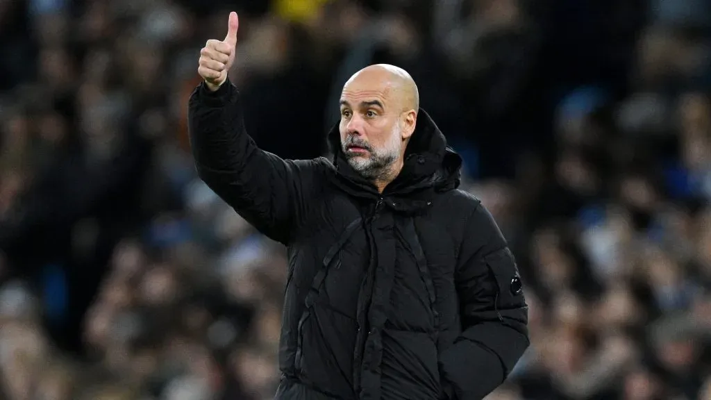 Pep Guardiola, técnico do Manchester City. Foto: Justin Setterfield/Getty Images