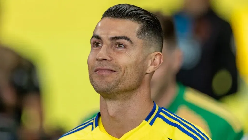 Cristiano Ronaldo, de camisa amarela, do Al-Nassr. (Photo by Abdullah Ahmed/Getty Images)