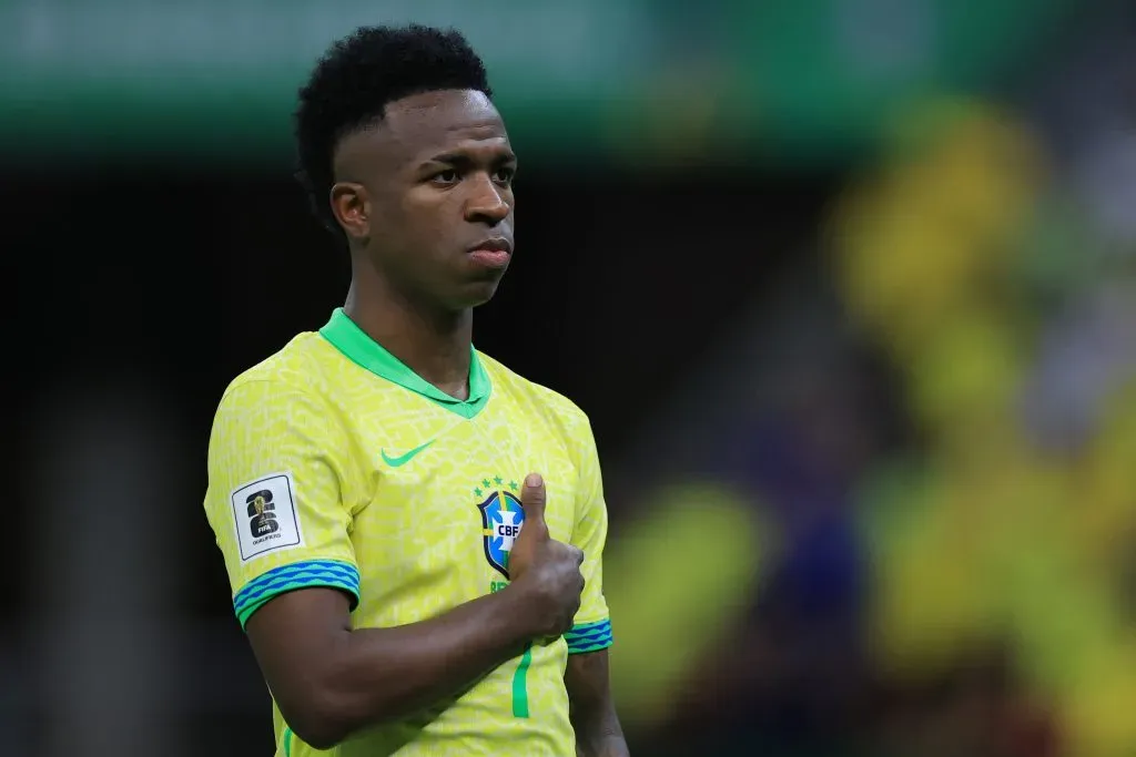 Vini na partida diante da Colômbia (Photo by Buda Mendes/Getty Images)
