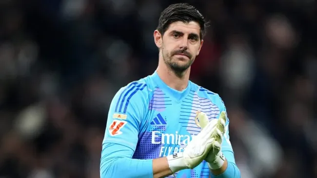 Courtois, goleiro do Real Madrid. (Photo by Angel Martinez/Getty Images)