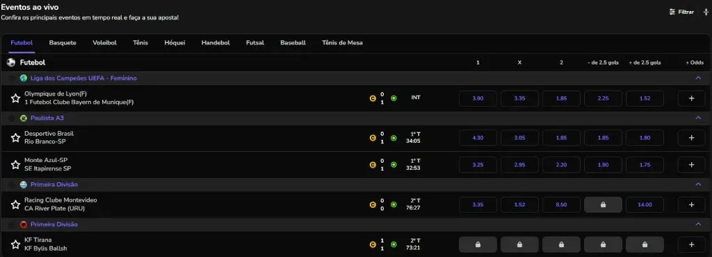 Apostas Ao Vivo Betsul