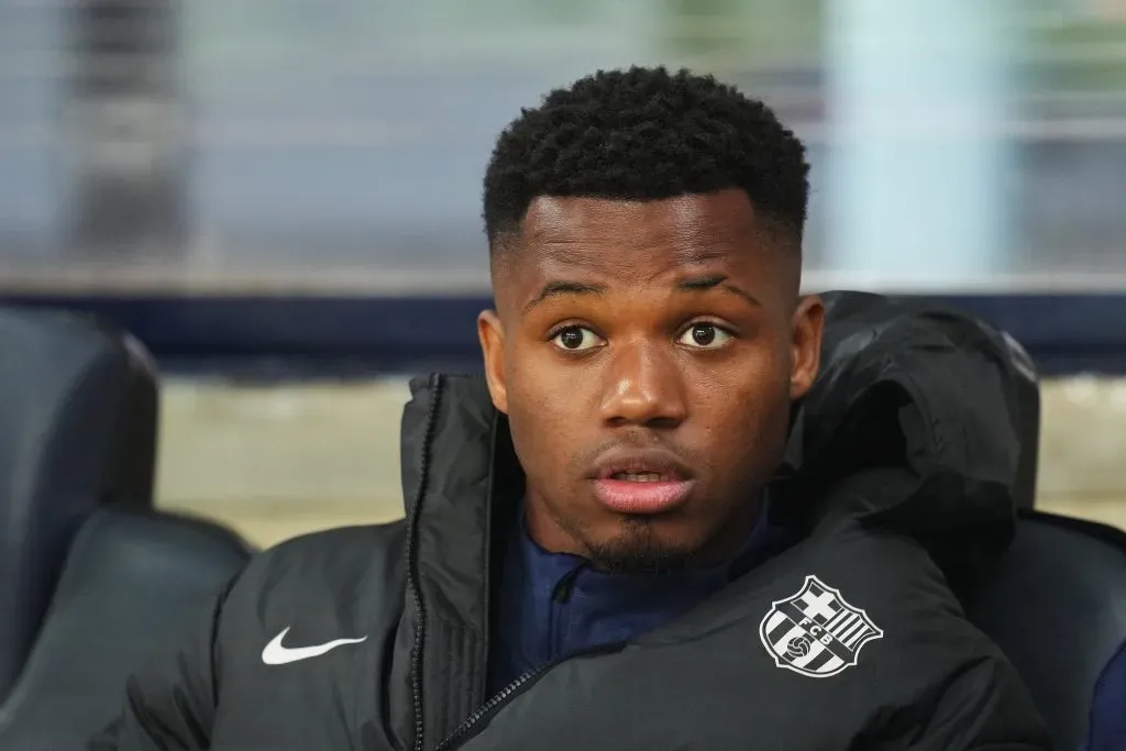 Ansu Fati pode rumar ao futebol português (Photo by Alex Caparros/Getty Images)