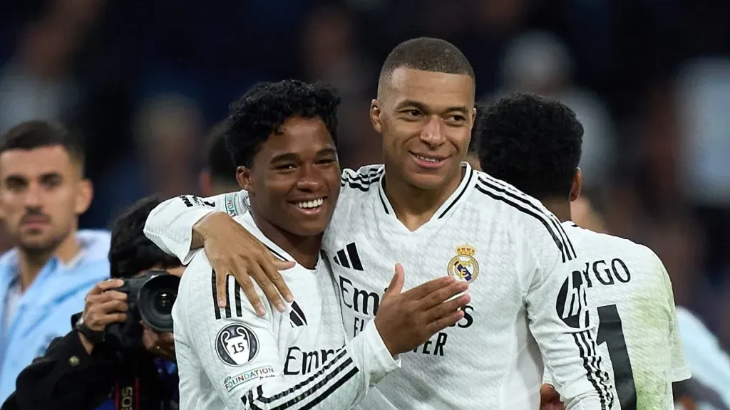 Endrick e Mbappé juntos no Real Madrid