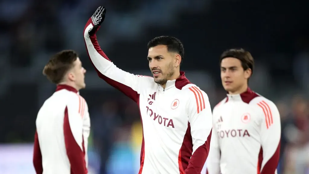 Leandro Paredes em jogo da Roma. Foto: Paolo Bruno/Getty Images