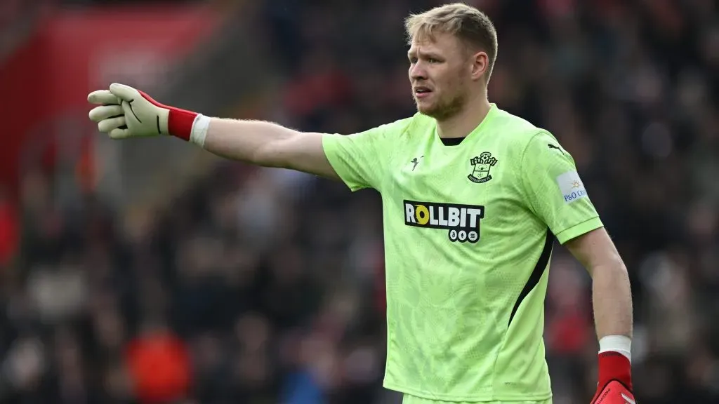 Ramsdale em jogo do Southampton. Foto: Mike Hewitt/Getty Images