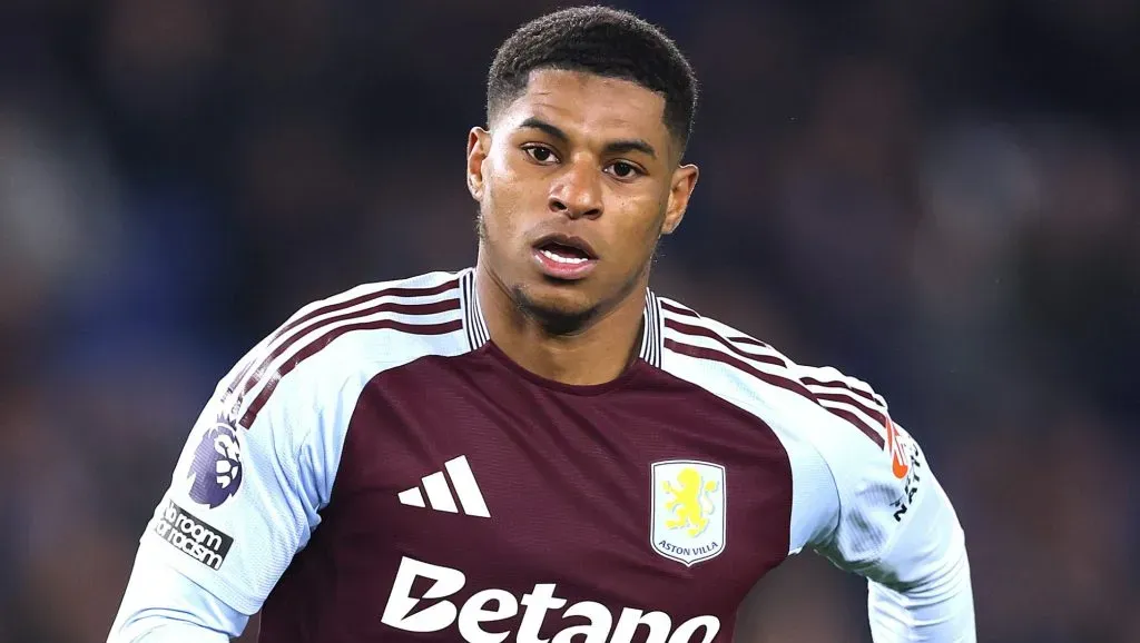 Rashford, atacante do Manchester United, emprestado ao Aston Villa. (Photo by Warren Little/Getty Images)