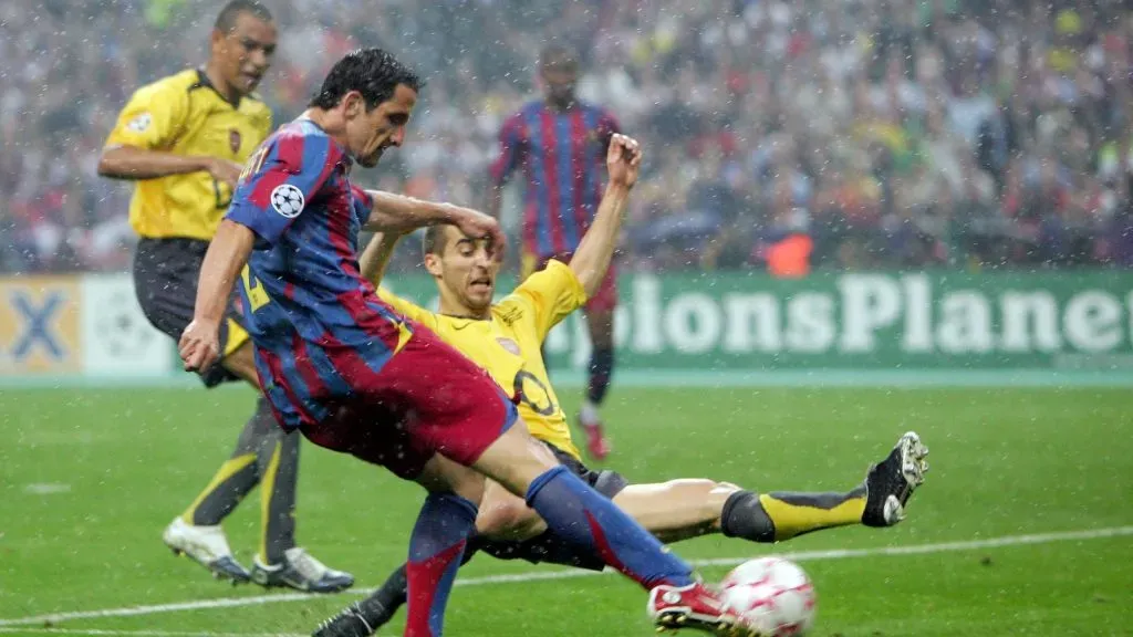Gol de Belletti na final da Champions League 2006. Foto: Laurence Griffiths/Getty Images