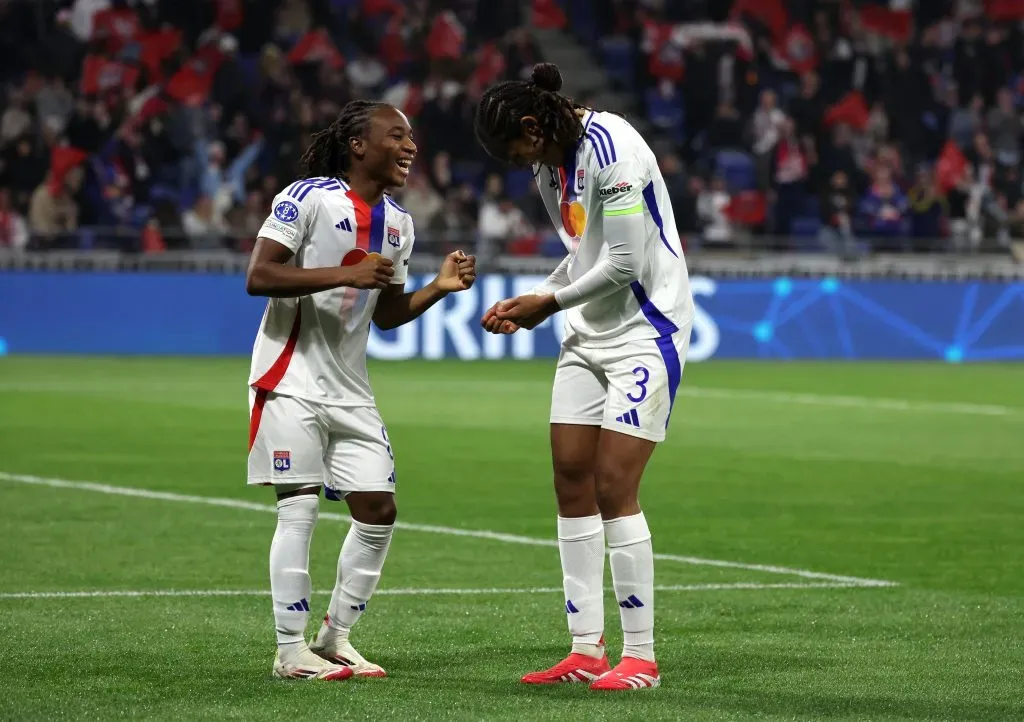 Jogadoras do Lyon, FRANCE – (Photo by Catherine Steenkeste/Getty Images)