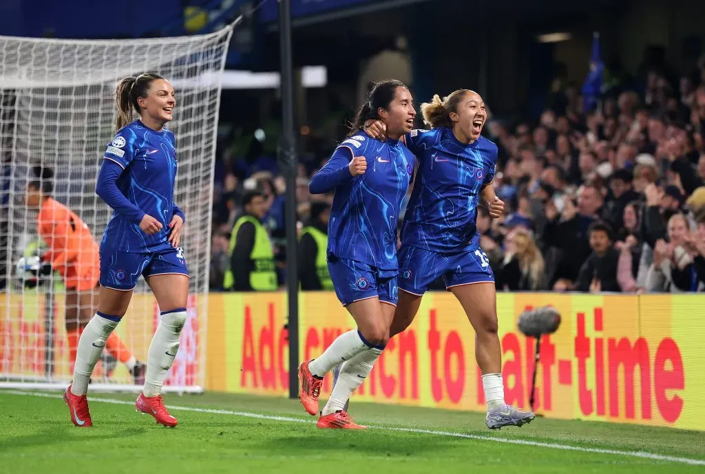 Jogadoras do Chelsea (Photo by Alex Pantling/Getty Images)