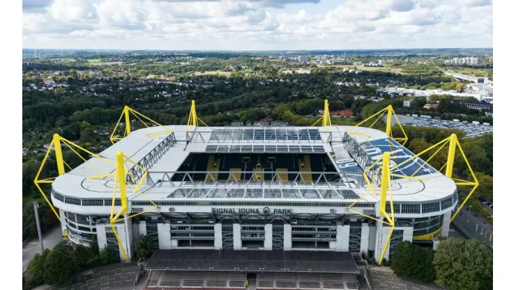 Palco do jogo de volta das quartas de final entre Borussia Dortmund x Barcelona pela Champions League (Lars BaronGetty Images)