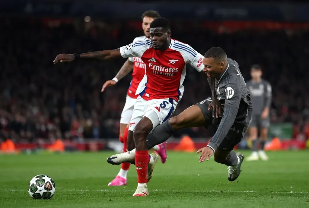 Partey vs Real Madrid. (Photo by Justin Setterfield/Getty Images)