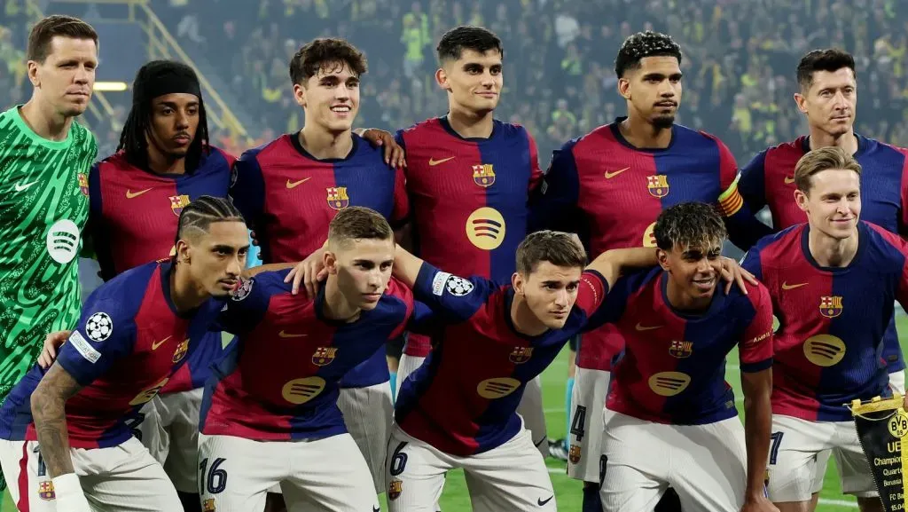 Elenco do Barcelona na temporada 2024-25 (Photo by Alex Grimm/Getty Images)