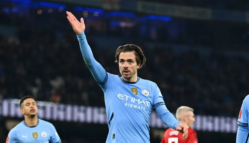 Jack Grealish em campo pelo Man City (Gareth Copley/Getty Images)