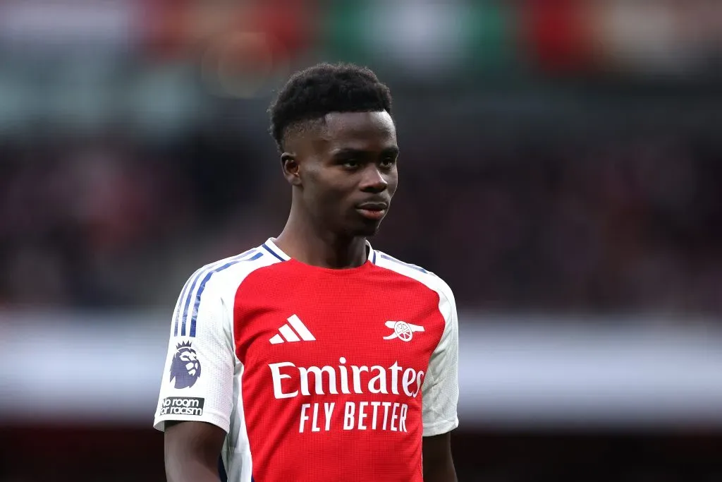 Saka é destaque do Arsenal -(Photo by Alex Pantling/Getty Images)