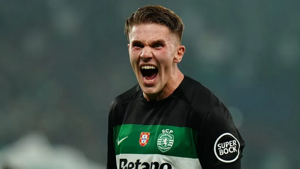 Viktor Gyökeres em jogo do Sporting. Foto: Gualter Fatia/Getty Images
