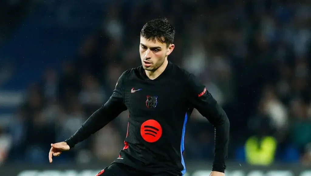 Pedri em campo no Real Sociedad v Barcelona (IMAGO ZUMA Press Wire)