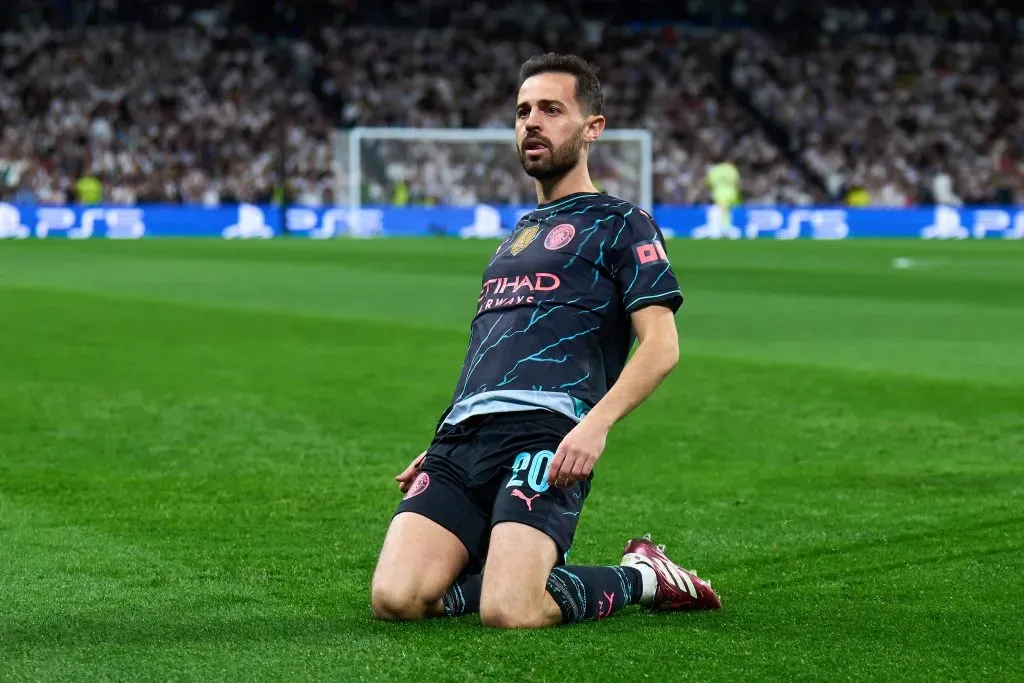 Bernardo Silva em campo pelo Manchester City (Photo by Angel Martinez/Getty Images)