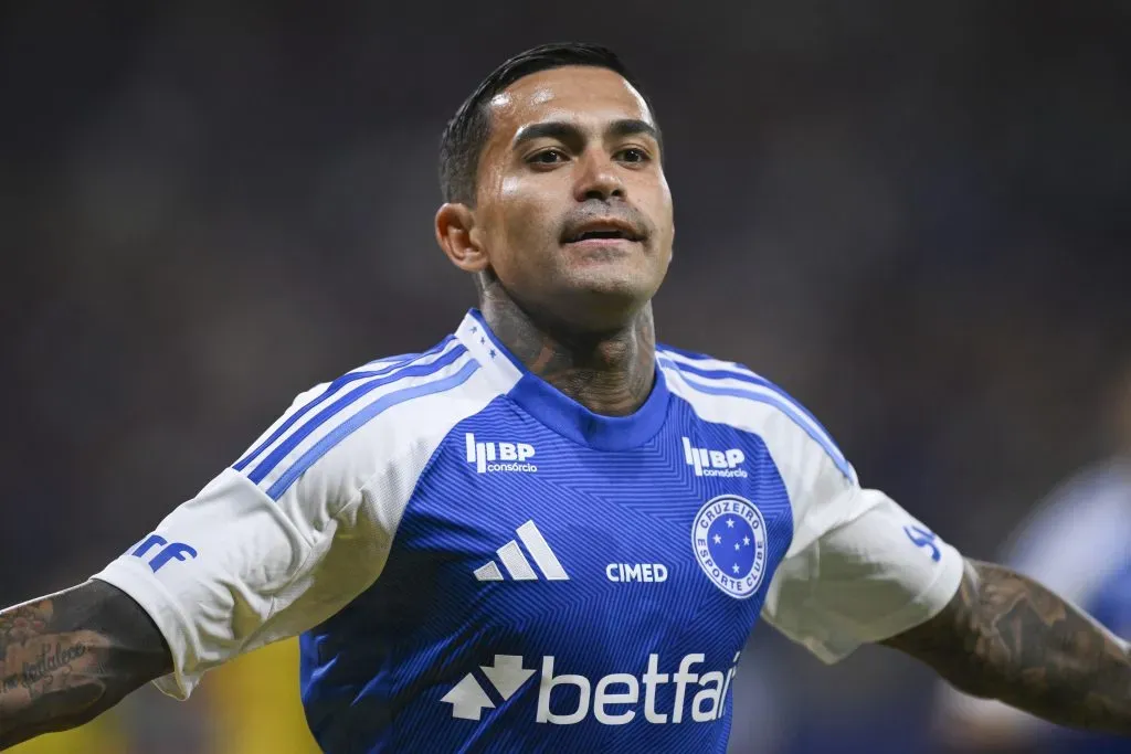 Dudu pelo Cruzeiro. (Photo by Pedro Vilela/Getty Images)