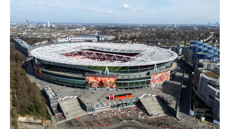 Emirates Stadium, palco de Arsenal x PSG pela Champions League (Richard Heathcote/Getty Images)