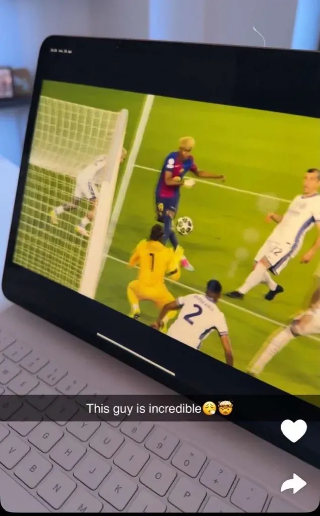 Haaland via Snapchat