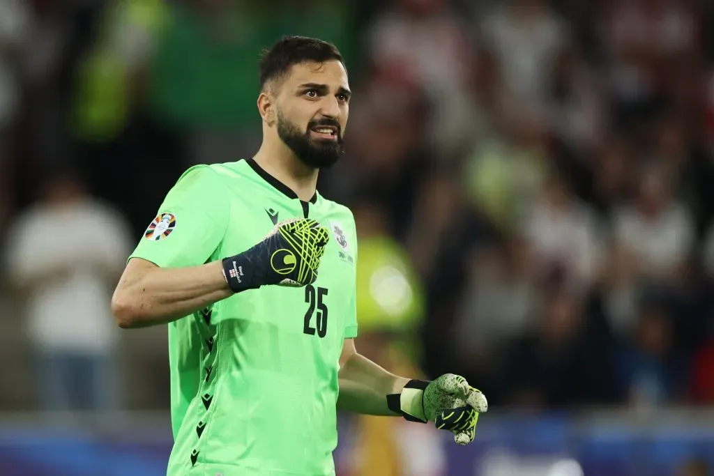 Mamardashvili, novo goleiro do Liverpool. (Photo by Alex Grimm/Getty Images)