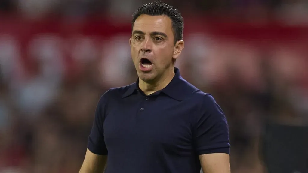 Xavi como treinador. (Photo by Fran Santiago/Getty Images)