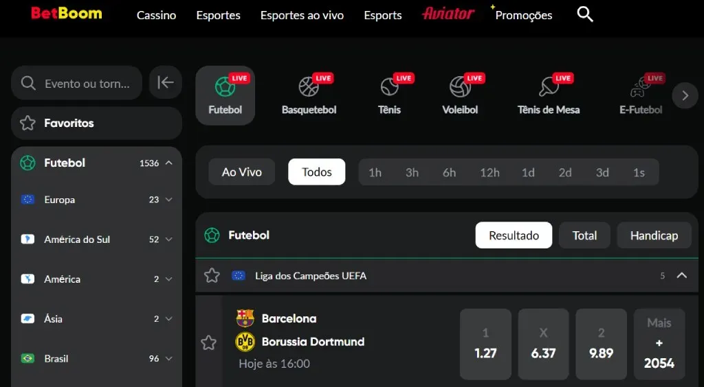 BetBoom Apostas Futebol