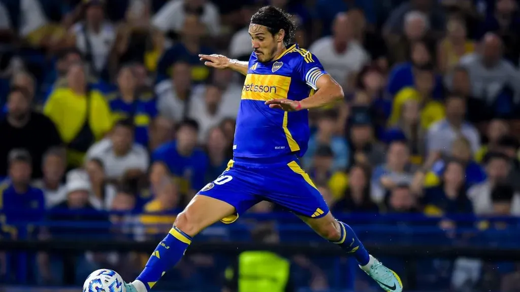 Cavani em jogo do Boca Juniors. Foto: Marcelo Endelli/Getty Images
